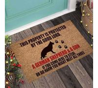 paillasson Exterieur Entree Cette propriété est protégée. Paillasson de Bienvenue Facile à Nettoyer avec Un Berger Allemand.