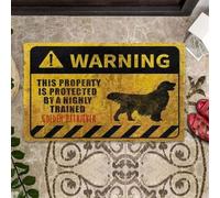 paillasson Exterieur Entree Cette propriété est protégée par Un paillasson d'intérieur et d'extérieur Golden Retriever hautement dressé