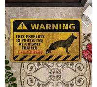 paillasson Exterieur Entree Cette propriété est protégée par Un paillasson d'intérieur et d'extérieur de Race Berger Allemand hautement dressé