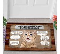 paillasson Exterieur Entree Chat, n'oublie Pas ce Tapis de Porte Amusant pour intérieur et extérieur