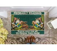 paillasson Exterieur Entree Chat - Probablement en Train de Lire Veuillez Patienter jusqu'à ce Que Je finisse Cette Page Paillasson