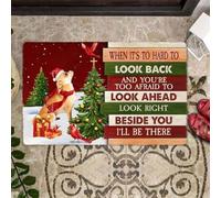 paillasson Exterieur Entree Chihuahua de Noël 1 Regarde Juste à côté de toi Paillasson