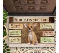 paillasson Exterieur Entree Chihuahua Dieu Dit Que tu ES Un paillasson