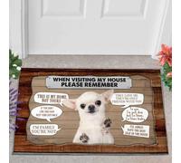 paillasson Exterieur Entree Chihuahua, n'oubliez Pas ce paillasson Amusant pour intérieur et extérieur
