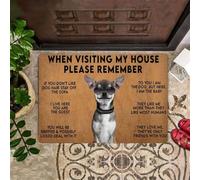paillasson Exterieur Entree Chihuahua, Quand tu Viens chez Moi, n'oublie Pas Le paillasson ! Tapis d'entrée pour Amoureux des Chiens
