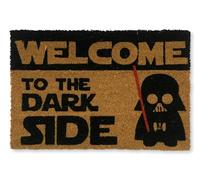 Paillasson exterieur entree Coco | Base PVC Antidérapante | Tapis d’Entrée Absorbant et Durable | Design Original pour Intérieur et Extérieur Abrité | 40x60 cm | Welcome to the Dark Side
