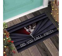 paillasson Exterieur Entree Crâne - Avez-Vous appelé en Premier ? Citation Paillasson