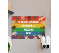 paillasson Exterieur Entree dans Cette Classe, Tout Le Monde est Le bienvenu. Paillasson d'intérieur et d'extérieur