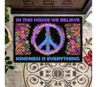 paillasson Exterieur Entree dans Cette Maison, la gentillesse est primordiale - Paillasson Hippie