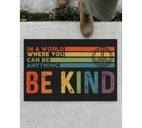 paillasson Exterieur Entree dans Un Monde où Tout est Possible, Soyez Gentil. Paix. Paillasson Vintage d'intérieur et d'extérieur.