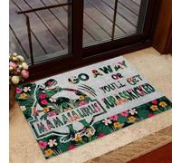 paillasson Exterieur Entree Dégage ou tu Vas Te Faire défoncer par Un Dinosaure ! Paillasson Dinosaure