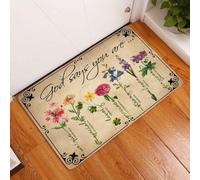 paillasson Exterieur Entree Dieu Dit Que tu l'es - Paillasson décoratif à Fleurs