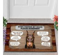 paillasson Exterieur Entree Doberman Pinscher Allemand 1 Visite chez Moi Paillasson