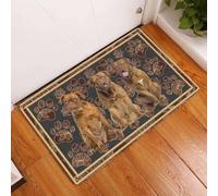 paillasson Exterieur Entree Dogue De Bordeaux Paw Floral - Paillasson pour Chien