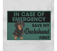 paillasson Exterieur Entree en Cas d'urgence, Sauvez Mon Teckel ! Premier paillasson