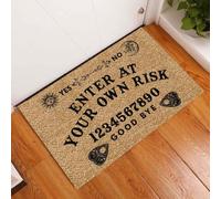 paillasson Exterieur Entree Entrée à Vos Risques et périls. Tapis de Porte de sorcière Ouija.