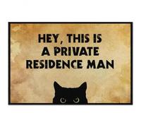 paillasson Exterieur Entree Hé, ceci est Une résidence privée - Paillasson d'intérieur et d'extérieur avec Chats rigolos