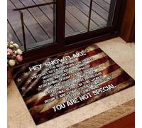 paillasson Exterieur Entree Hé, Flocon de Neige, tu n'es Pas spécial. Paillasson