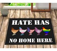 paillasson Exterieur Entree Ici, la Haine LGBT n'a Pas sa Place. Paillasson Poulet