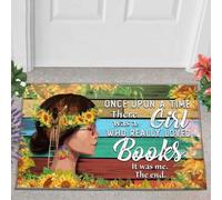 paillasson Exterieur Entree Il était Une Fois Une Fille Qui adorait Les Livres - Paillasson Humoristique