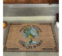 paillasson Exterieur Entree Imaginez Tous Les Gens Vivant en Paix. Paillasson Hippie