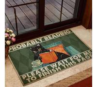 paillasson Exterieur Entree Je lis Probablement « Veuillez m'attendre »