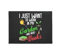 paillasson Exterieur Entree Je Veux Juste Travailler dans Mon Jardin et Lire des Livres. Paillasson de Lecture