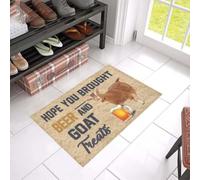 paillasson Exterieur Entree J'espère Que tu as apporté de la bière et Un paillasson imprimé chèvre