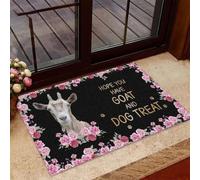 paillasson Exterieur Entree J'espère Que Vous Avez Un paillasson avec des friandises pour chèvres et Chiens