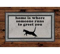 paillasson Exterieur Entree La Maison, C'est là où Quelqu'un accourt pour Vous accueillir. Paillasson - Idée pour Les Amoureux des Chats
