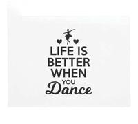 paillasson Exterieur Entree La Vie est Plus Belle Quand on Danse - T-Shirt de Danse Mignon - Paillasson Taille L