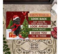 paillasson Exterieur Entree Labrador en Chocolat de Noël. Regarde Juste à côté de toi. Paillasson