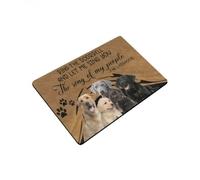 paillasson Exterieur Entree Labrador Sonnez à la Porte Laissez-Moi Vous Chanter la Chanson Paillasson