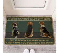 paillasson Exterieur Entree l'argent Peut Acheter Beaucoup de Choses, mais il ne remue Pas Son derrière - Paillasson Beagle