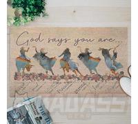 paillasson Exterieur Entree Le Dieu du rodéo Dit Que tu ES Un paillasson