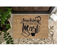 paillasson Exterieur Entree l'enseignement est Un Travail de cœur