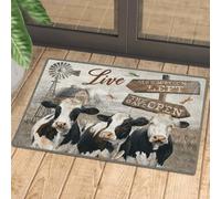 paillasson Exterieur Entree Les Vaches Holstein-Frisonnes vivent comme si on Avait laissé la Porte Ouverte sur Un paillasson.