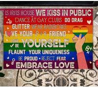 paillasson Exterieur Entree LGBT dans Cette Maison, on s'embrasse sur Le paillasson Public
