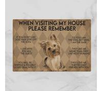 paillasson Exterieur Entree Lors de Votre Visite, n'oubliez Pas Le paillasson d'intérieur et d'extérieur Yorkshire Terrier.