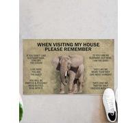 paillasson Exterieur Entree Lors de Votre Visite, n'oubliez Pas : paillasson éléphant !