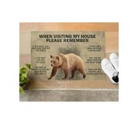 paillasson Exterieur Entree Lors de Votre Visite, n'oubliez Pas : paillasson Ours.