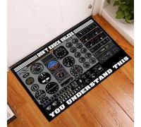 paillasson Exterieur Entree Ne frappez Pas si Vous ne comprenez Pas Le paillasson Humoristique pour Tableau de Bord d'avion