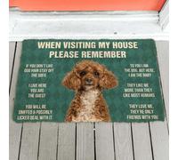 paillasson Exterieur Entree N'oubliez Pas Les règles de la Maison du Caniche ! Paillasson