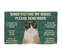 paillasson Exterieur Entree N'oubliez Pas Les règles de la Maison du Chat Snowshoe ! Paillasson