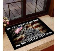 paillasson Exterieur Entree Nous ne devons Rien aux clandestins et nos vétérans ne sont Pas des paillassons.
