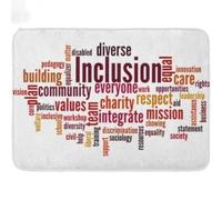 paillasson Exterieur Entree Nuage de Mots Kdagr sur l'inclusion des Personnes handicapées, Le Travail de la diversité, Le paillasson de la communauté égale