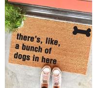 paillasson Exterieur Entree on dirait qu'il y a Une Bande de Chiens Ici. Paillasson