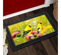 paillasson Exterieur Entree Paillasson à Motif de chardonneret