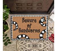 paillasson Exterieur Entree Paillasson « Attention aux vers des sables »
