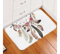 paillasson Exterieur Entree Paillasson Attrape-rêves en Spirale de Plumes